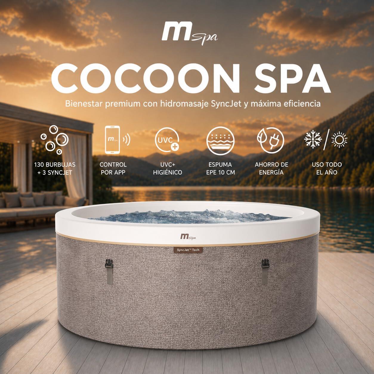 MSpa - Vasca idromassaggio gonfiabile semirigida circolare Cocoon-Eco 4–6 3/7