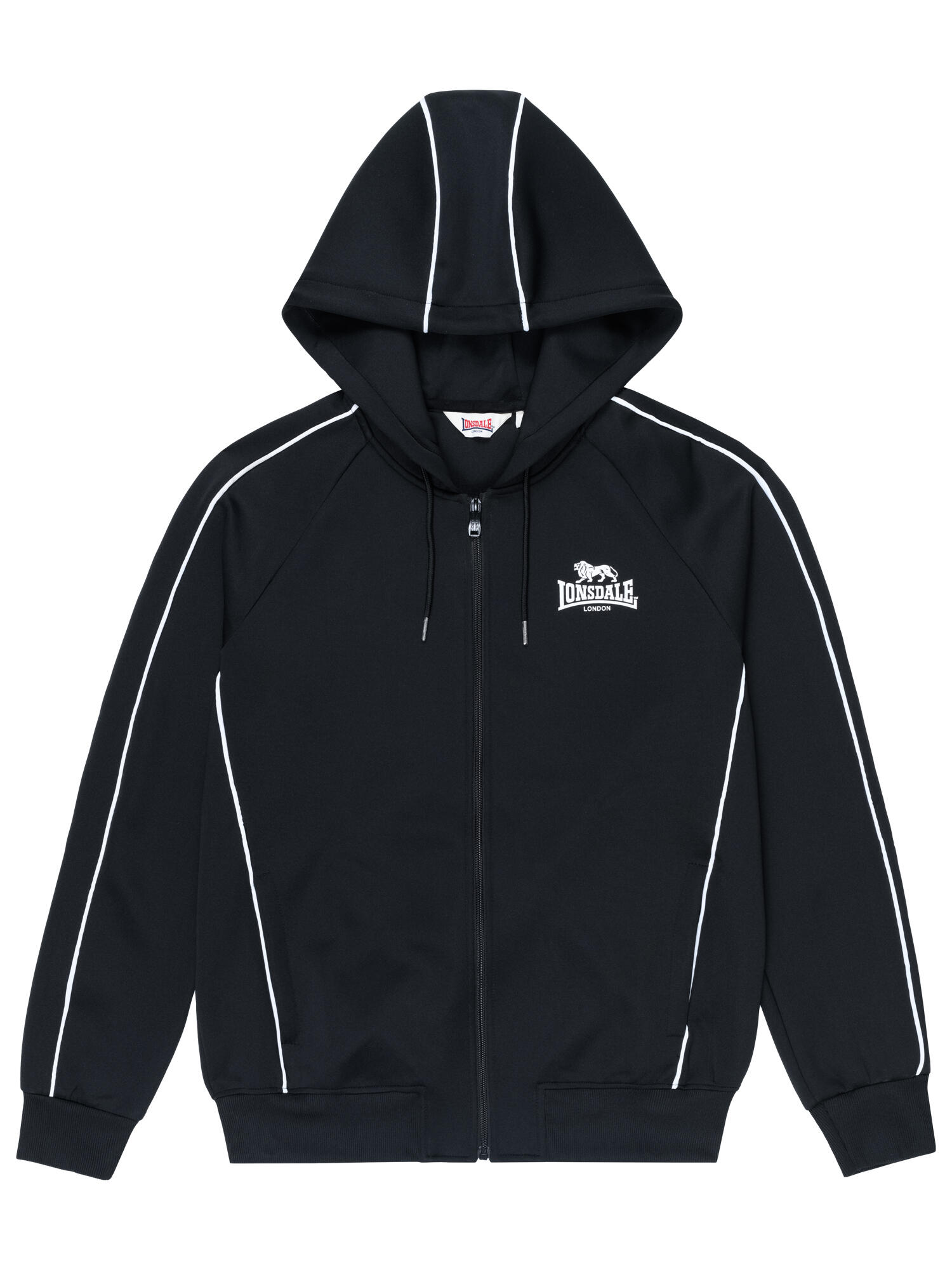 LONSDALE Heren trainingsjack met capuchon regular fit ACHAVANICH 2/6