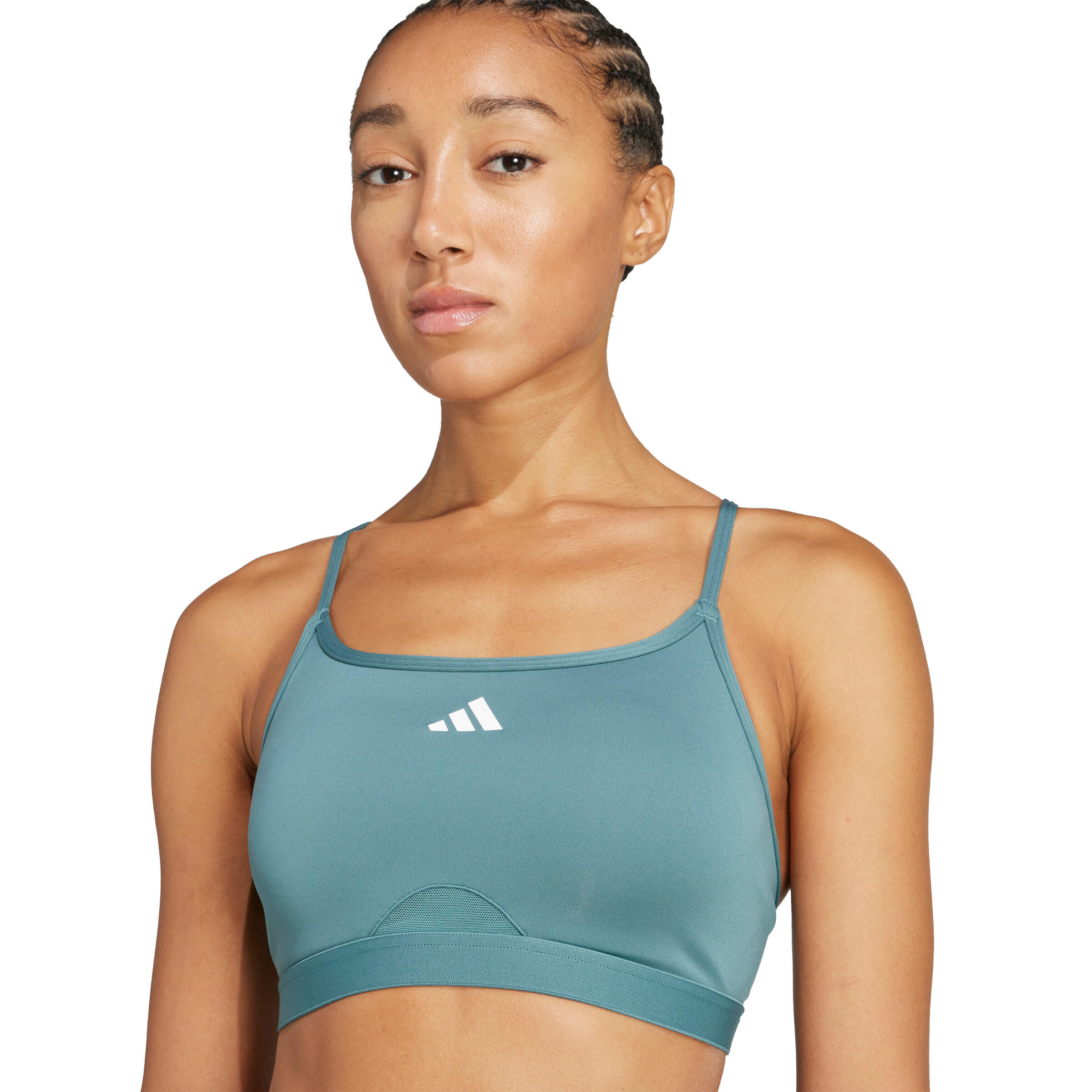 Sujetador de mujer adidas AeroReact 3 Stripes 5/7