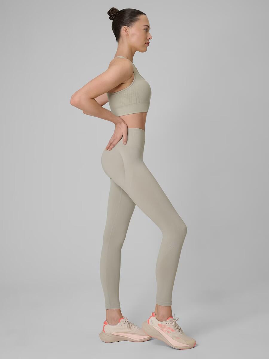 Legginsy fitness bezszwowe Push-up damskie 3/7