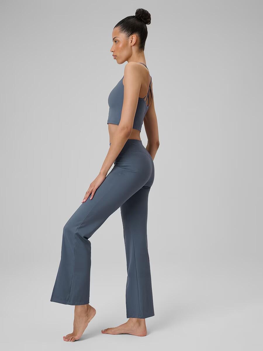 Leggings da yoga da donna a gamba svasata 4/7