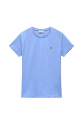 Napapiijri - dames t-shirt suri, maat l, kleur lichtblauw