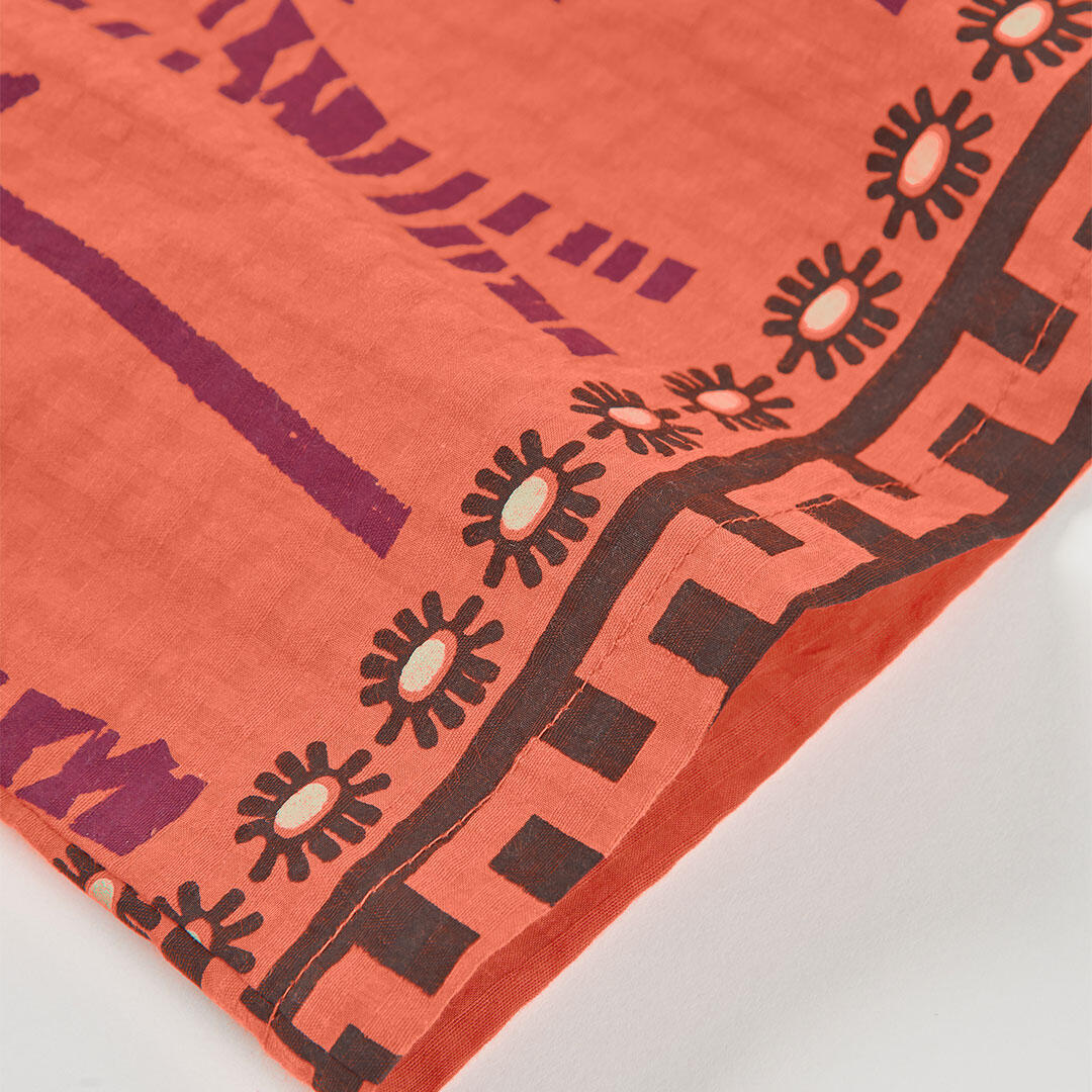Vestido de tirantes para niña con estampado de palmeras 4/4