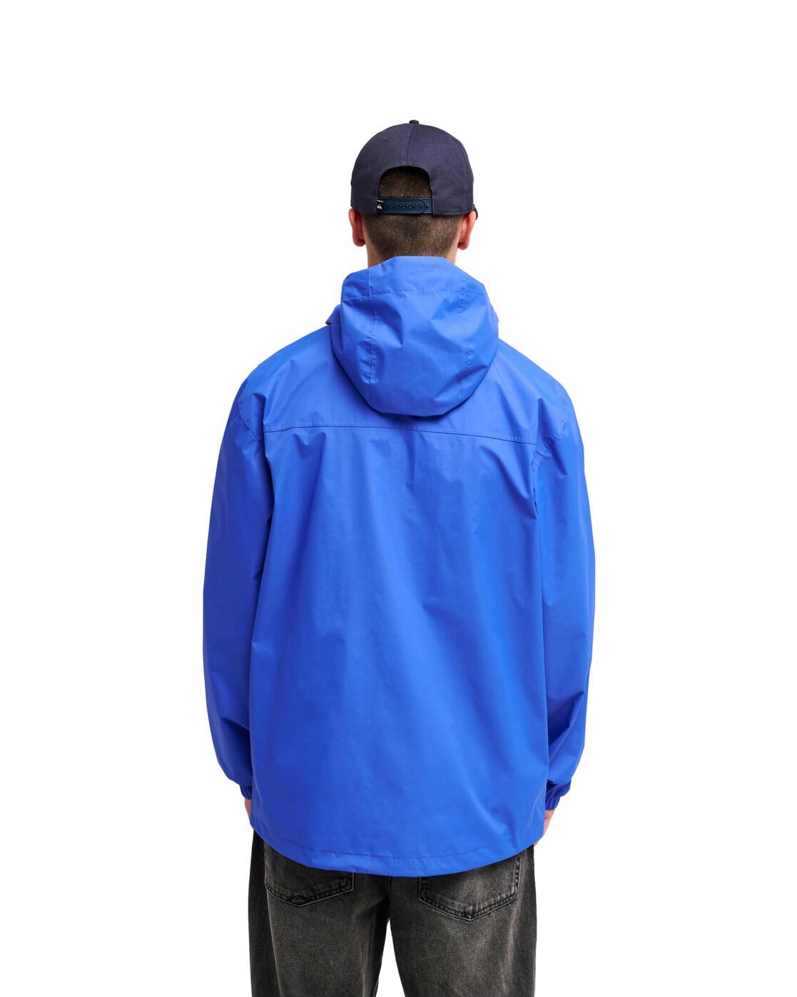 Chaqueta impermeable con capucha OVERCAST 3K TAPE Azul Hombre 2/4