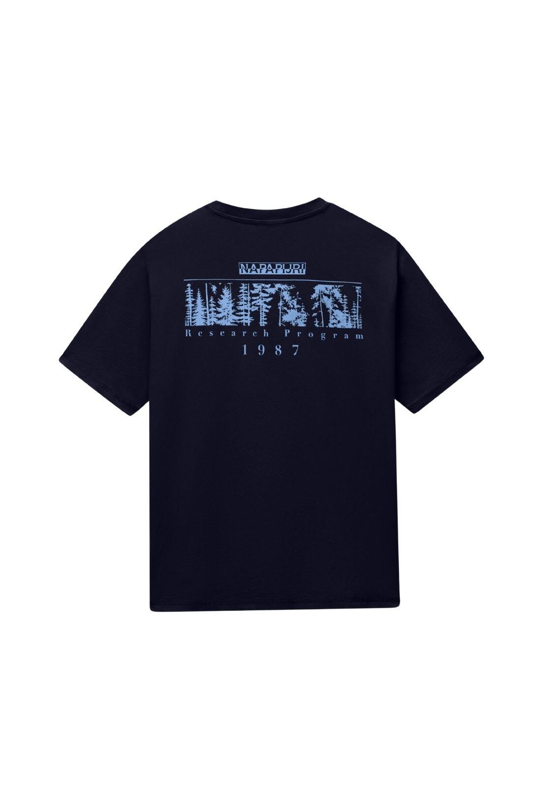 NAPAPIJRI - T-shirt voor mannen Senar, maat 3XL, kleur donkerblauw 2/3