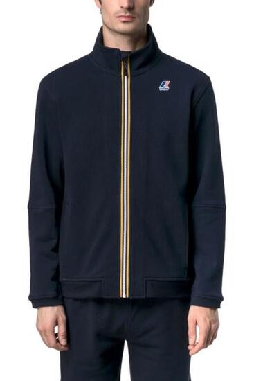 Sweat zippé unisexe Pepin - bleu marine