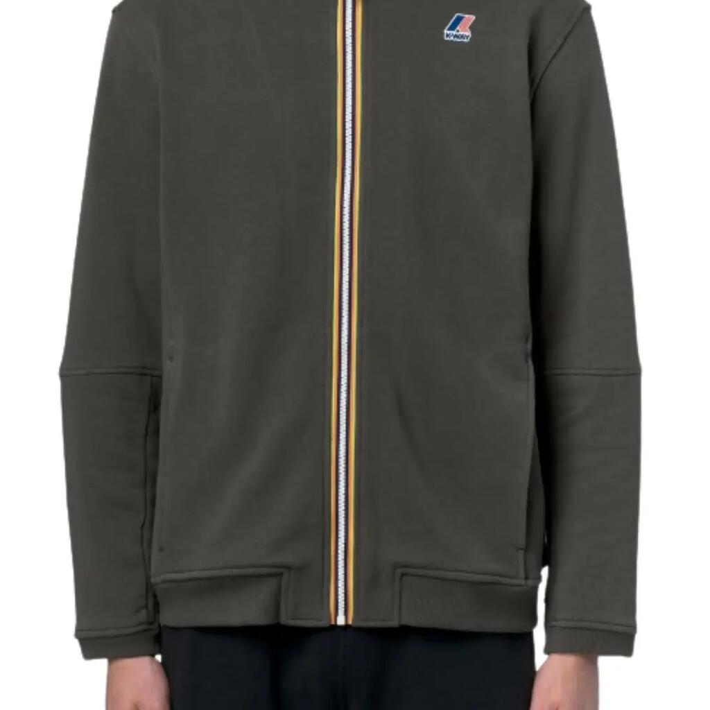 K-WAY Unisex Pepin Poly Cotton Zip Sweatshirt - Navy
