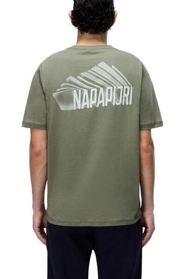 NAPAPIJRI - T-shirt uomo Senar taglia S colore Verde militare