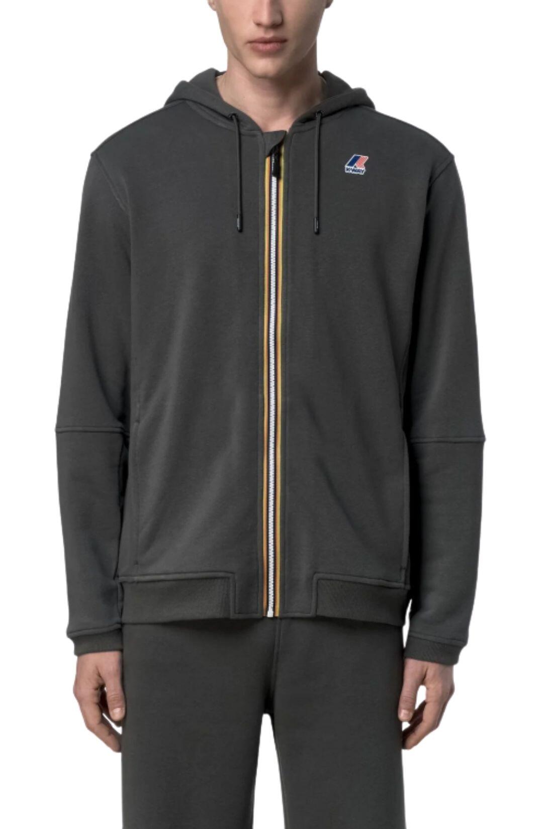 K-WAY - Unisex hoodie Prosper Poly Cotton, 3XL, militaire groen 2/3