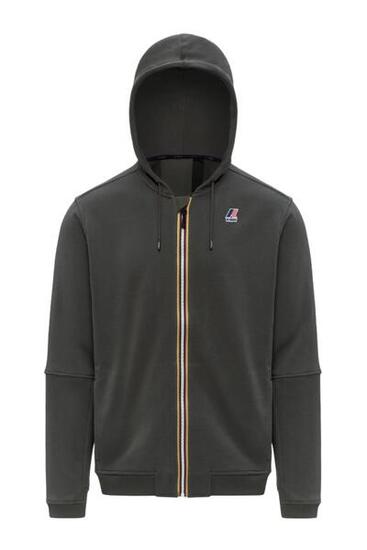 Sweat - Sportswear - Unisexe - Zip et capuche - Vert/marine