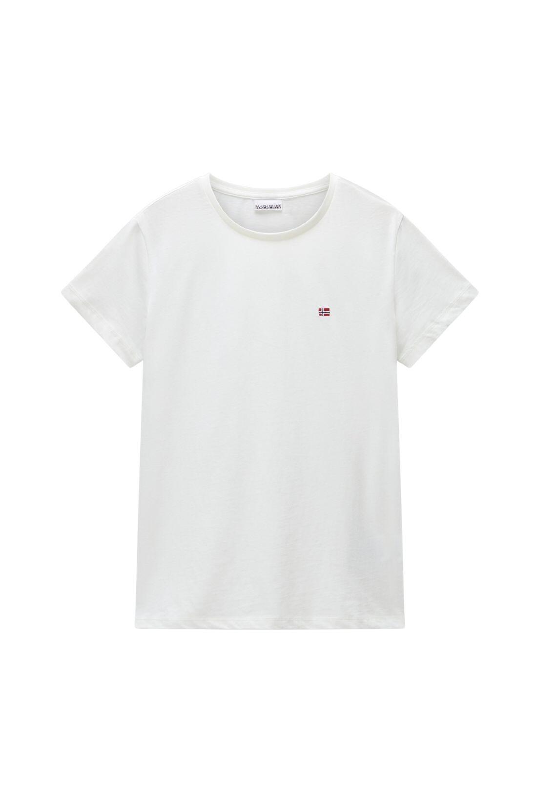 NAPAPIIRI - Dames T-shirt Suri, maat XL, kleur roomwit 3/3