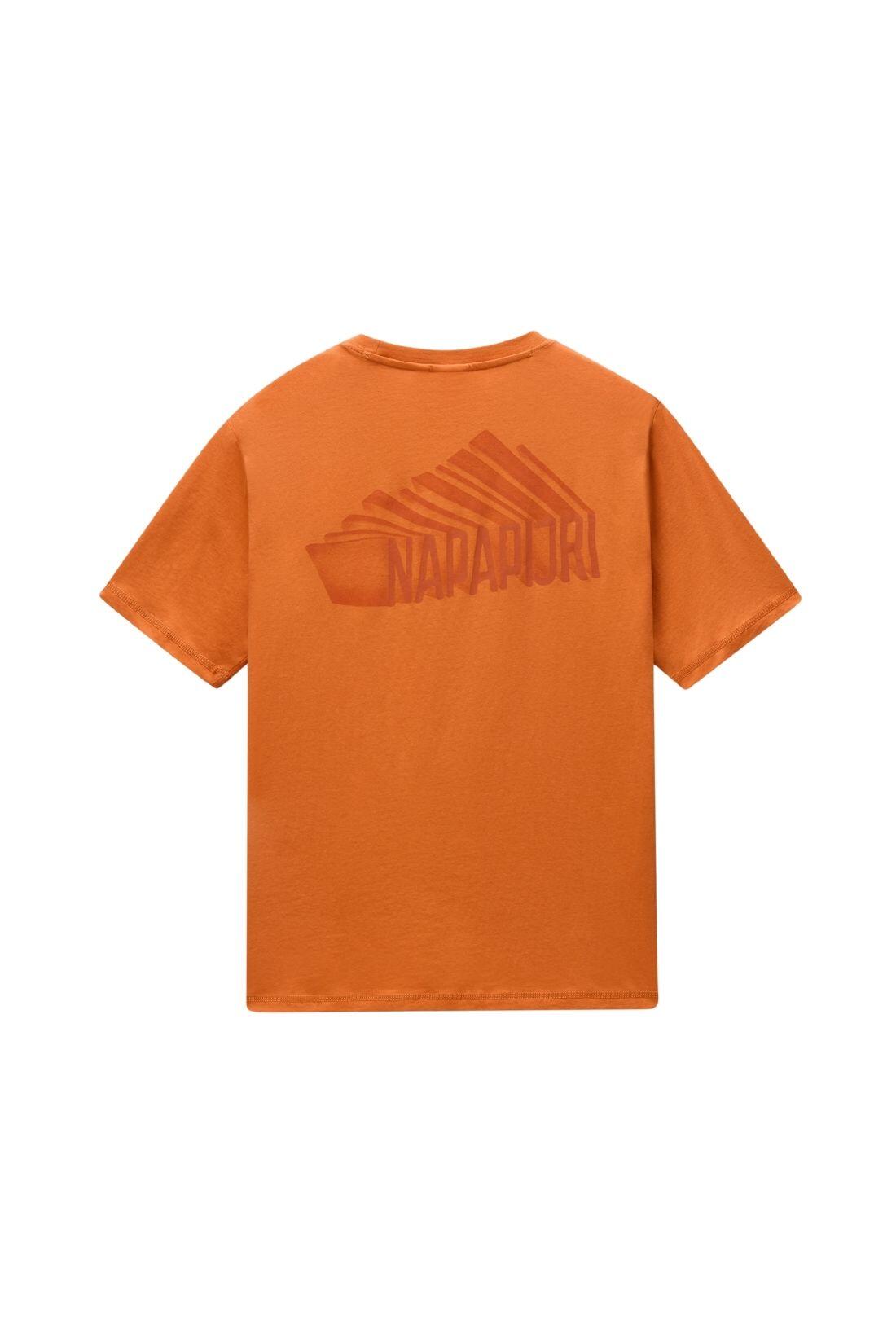NAPAPIIJRI - T-shirt masculina Senar, tamanho 3XL, cor Laranja 2/3