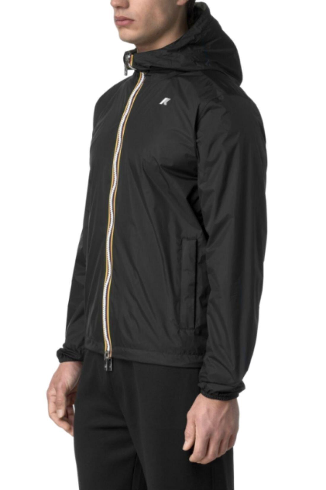 K-WAY - Veste homme Jake Plus.2 réversible, taille 2XL, couleur Noir/Vert 3/3