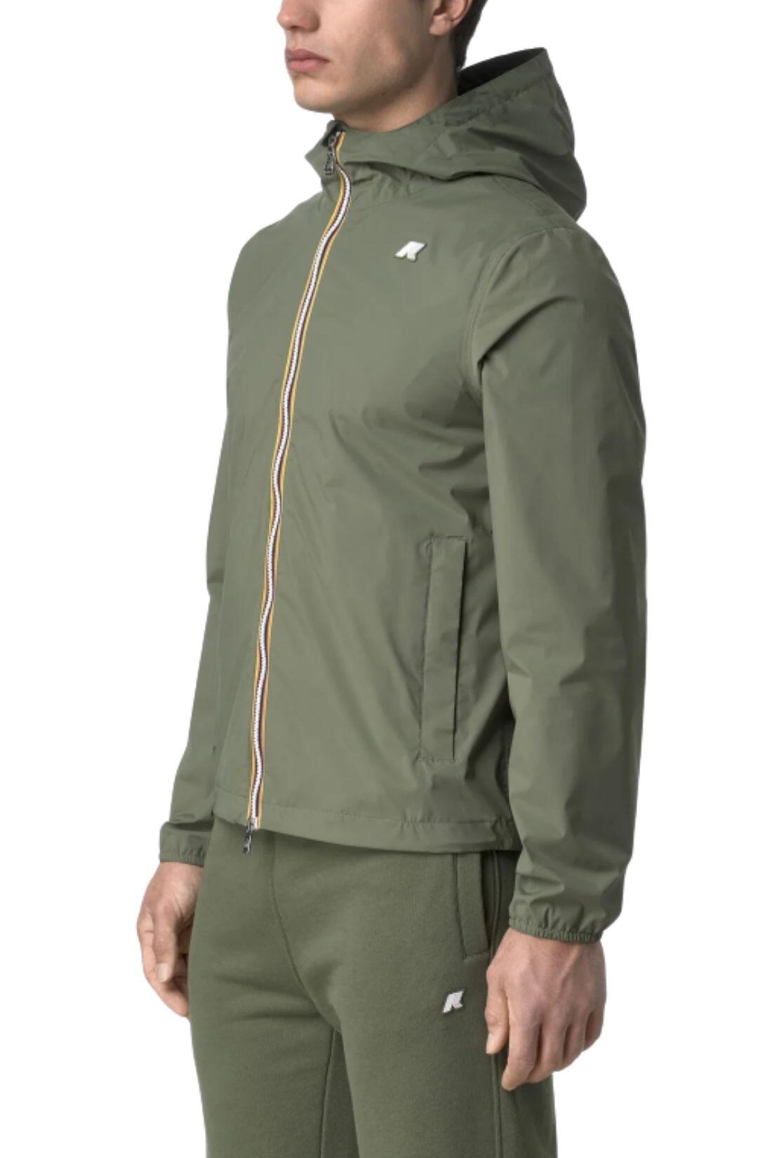 K-WAY - Herenjack Jack in stretch-nylon, slim, maat XL, olijfgroen 3/3