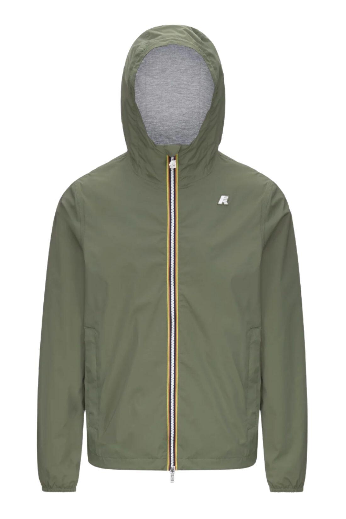 K-WAY - Herenjack Jack in stretch-nylon, slim, maat XL, olijfgroen 2/3