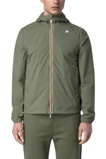K-WAY - Veste homme Jack Stretch en jersey polyamide, taille L, vert olive
