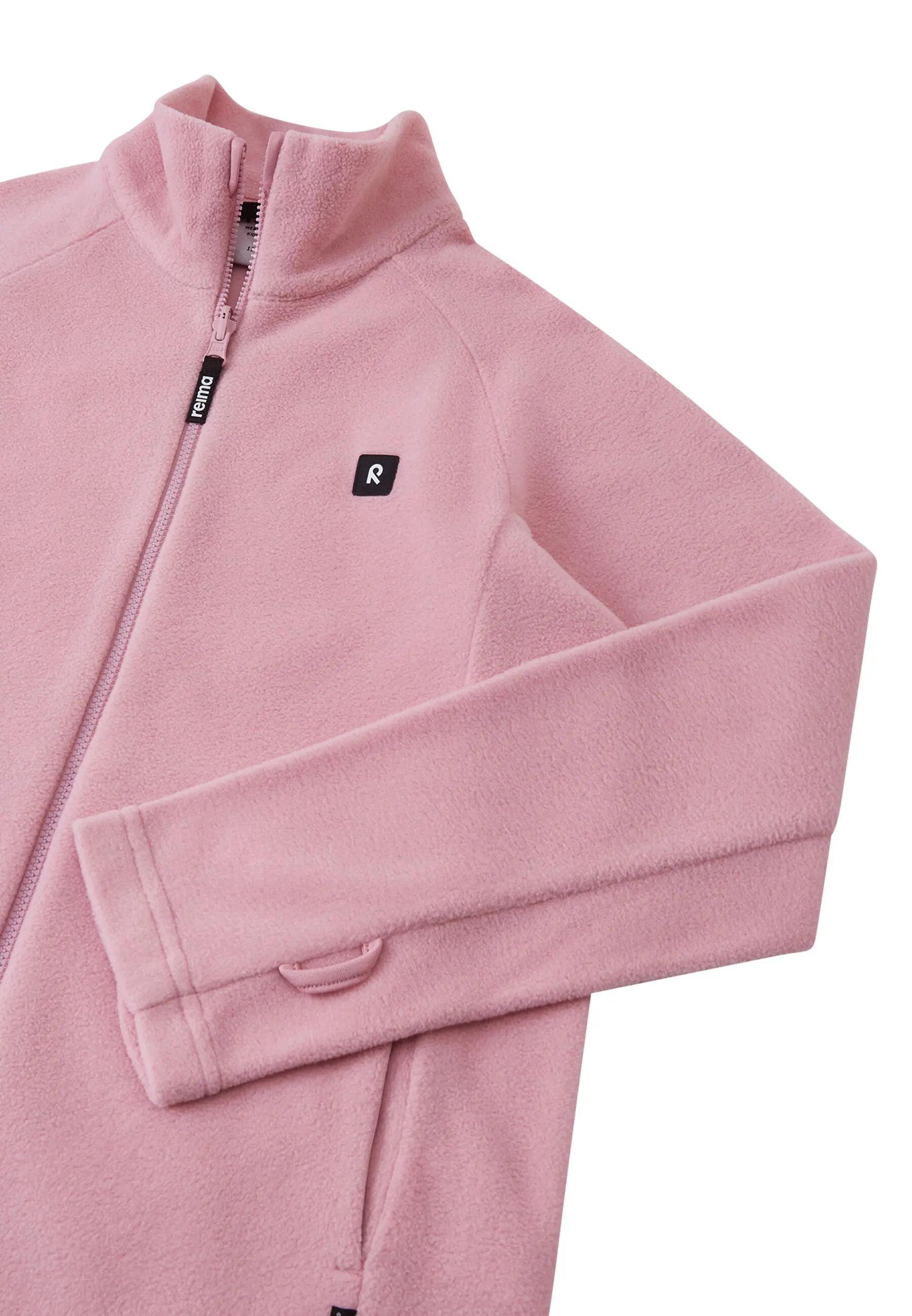 Giacca in pile per bambini Kerros grigia e rosa 3/5