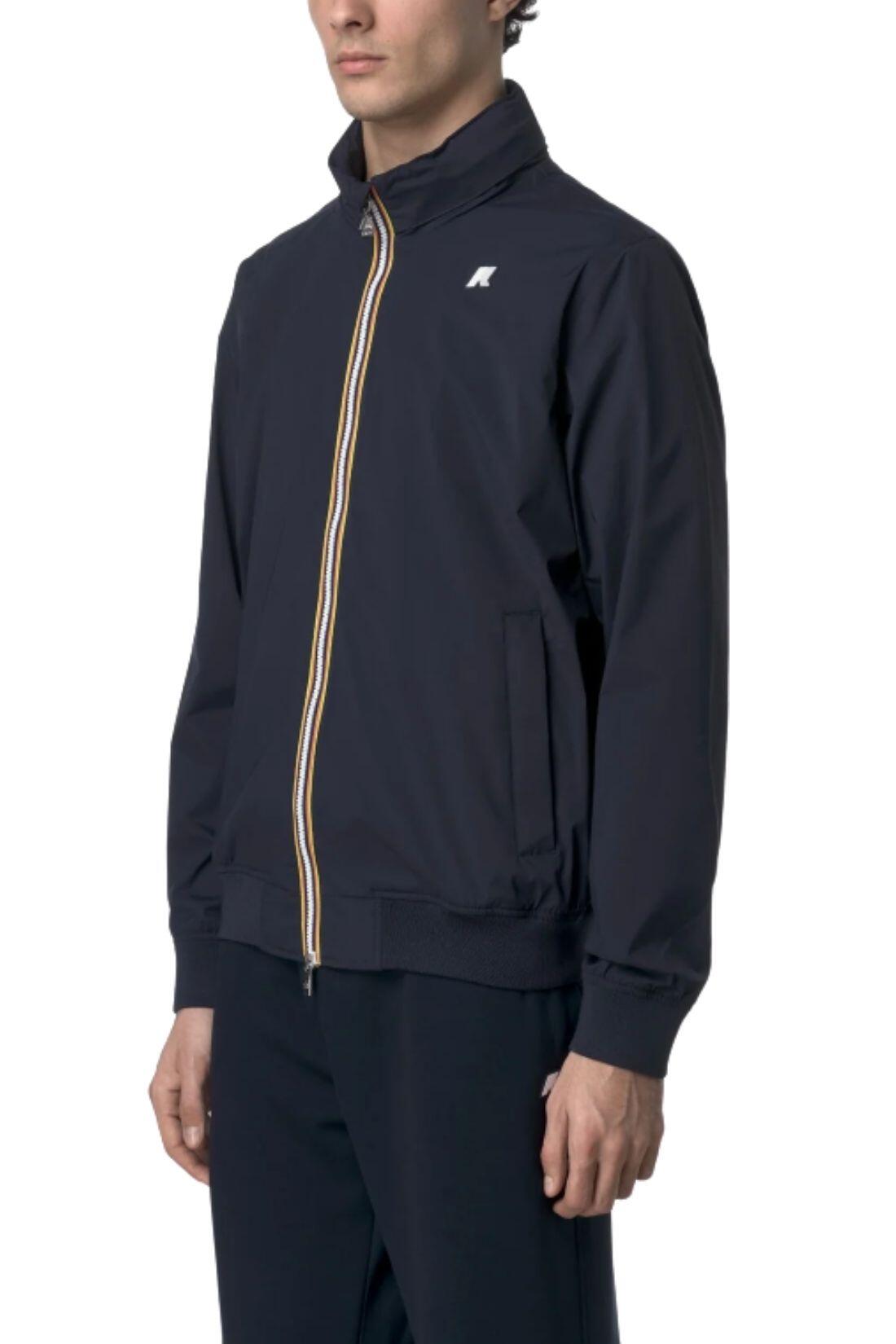 K-WAY Casaco masculino Amaury Stretch Nylon Jersey tamanho: M cor: Azul marinho 3/3