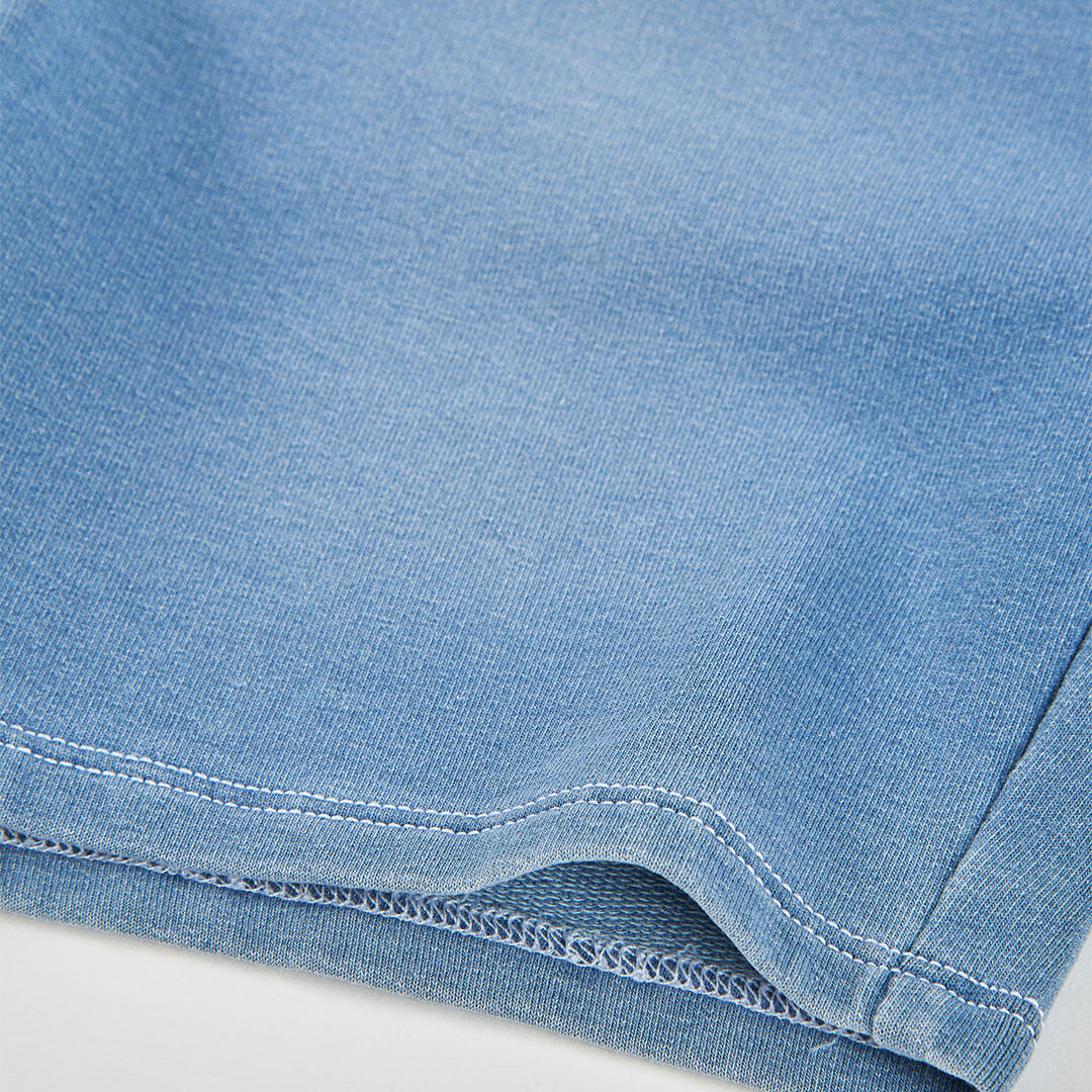 Bermudas Denim de Felpa para Niño  Efecto Vaquero Bleach 4/4