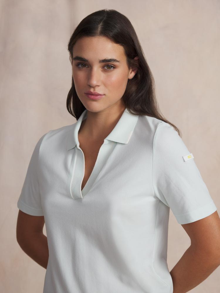 Polo manches courtes femme RITTAPOL Nuage - coton mélangé 3/5