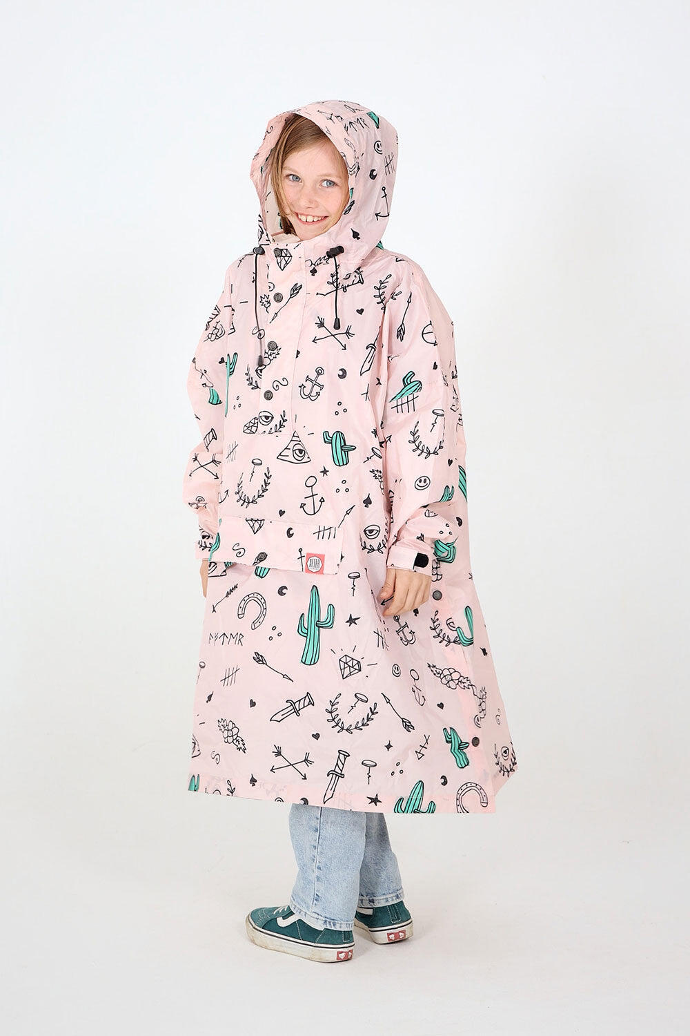 Ponczo przeciwdeszczowe dla dzieci – model unisex – Hype