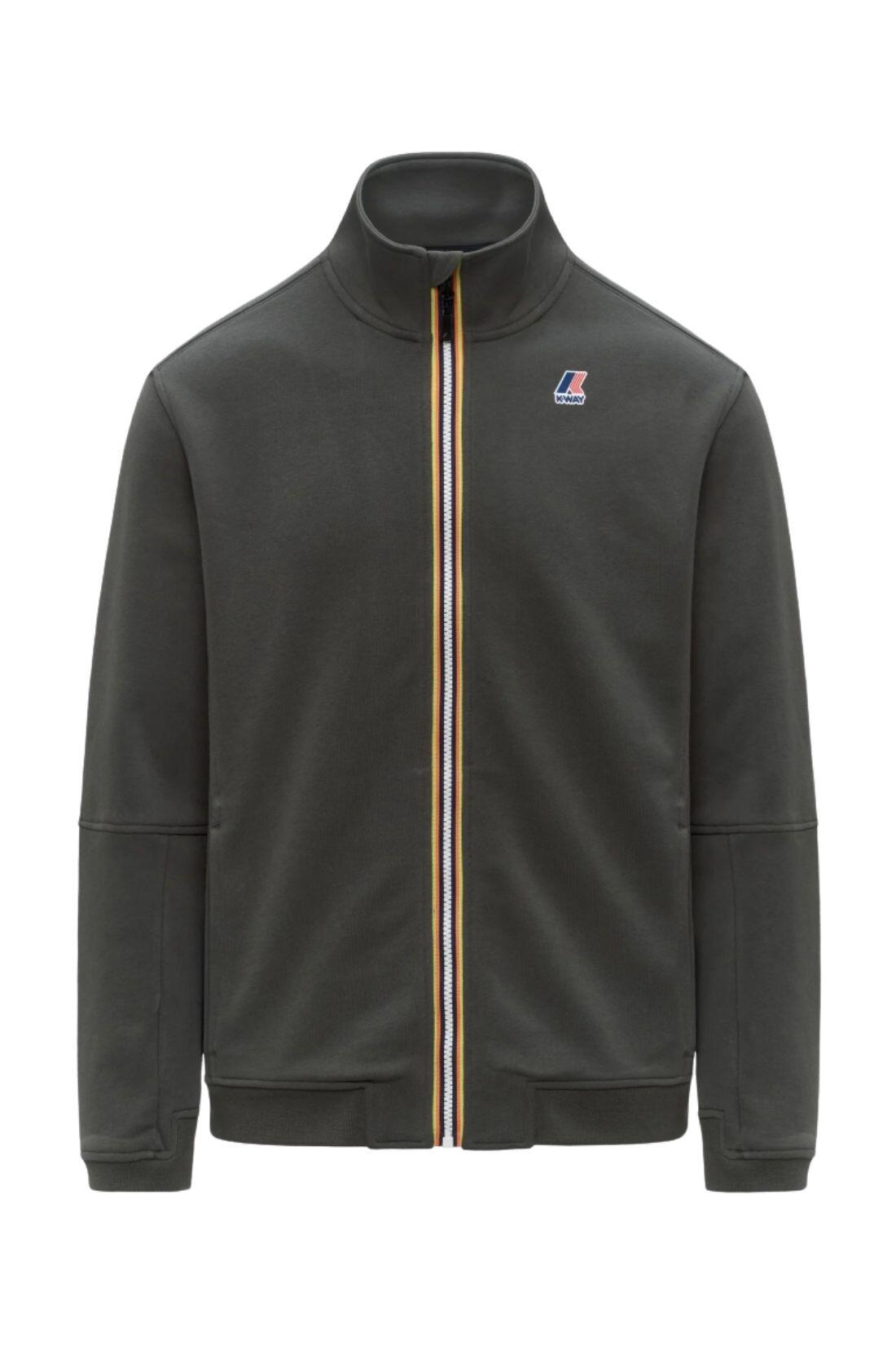 K-WAY - Sweat-shirt unisexe Pepin coton mélangé, zip, col montant, 3XL 2/3