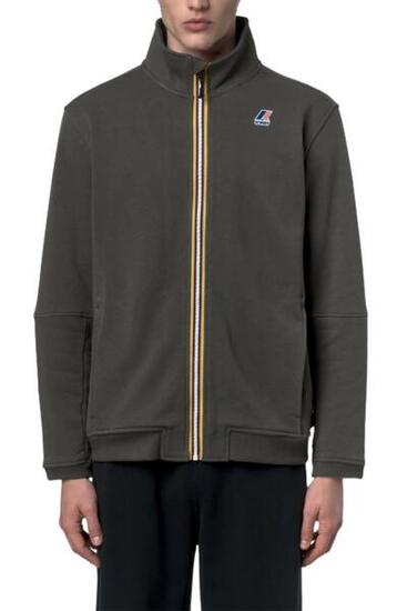 K-WAY – Unisex-Sweatshirt Pepin Baumwollmix, Reißverschluss, Stehkragen, 3XL