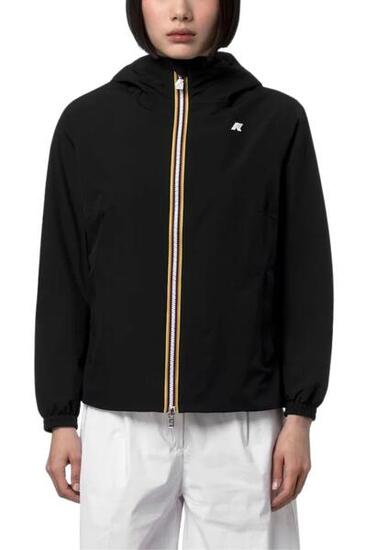 Veste K-Way femme Lil 2.0 Stretch Poly Jersey taille XL, couleur bleu marine