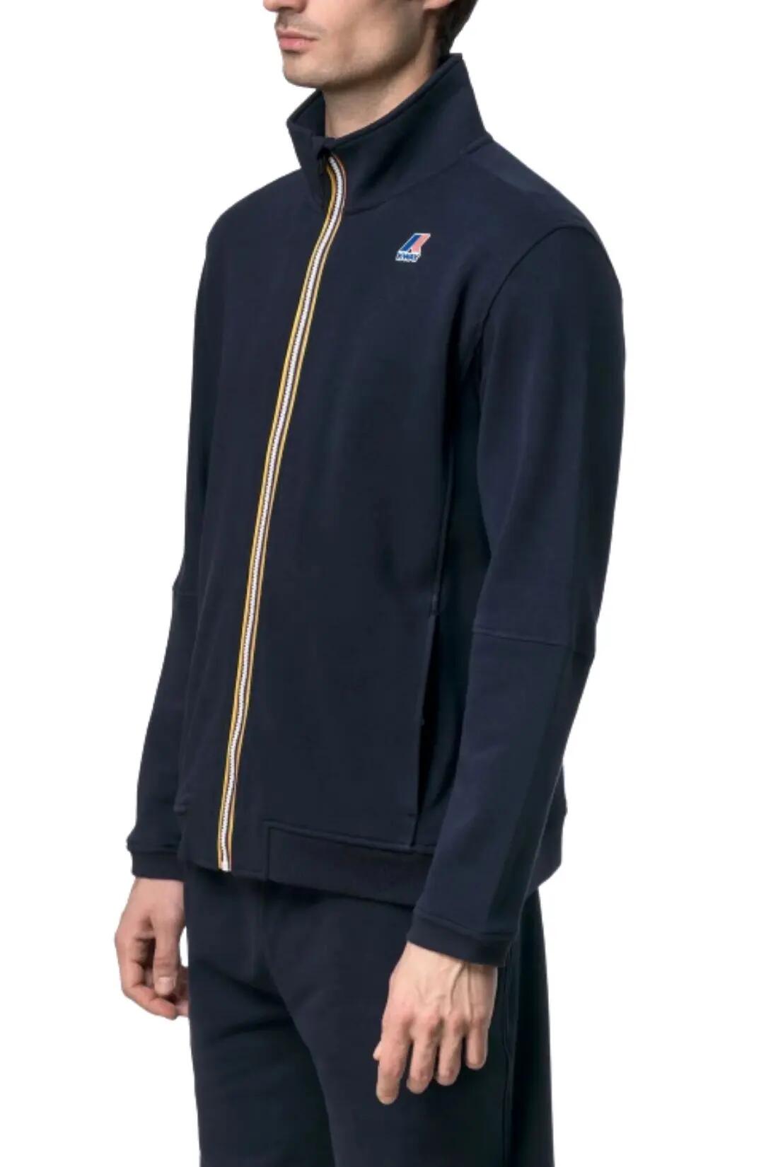 Unisex - sportswear - felpa - regular, con zip e collo alto - Pepin - blu navy 3/5