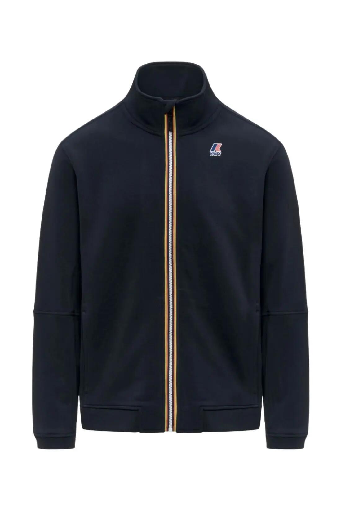 Unisex - sportswear - felpa - regular, con zip e collo alto - Pepin - blu navy 2/5