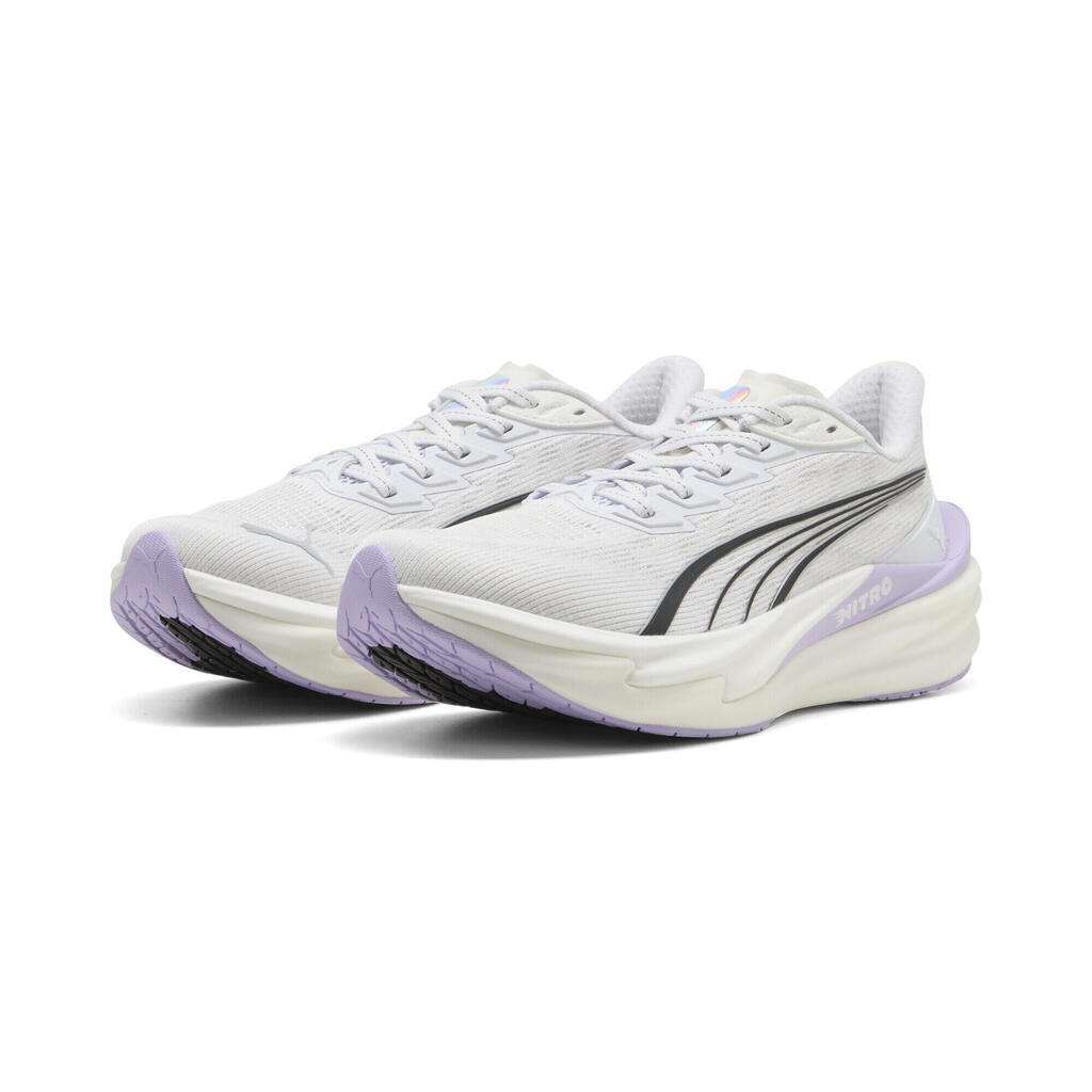 WHITE / PURPLE