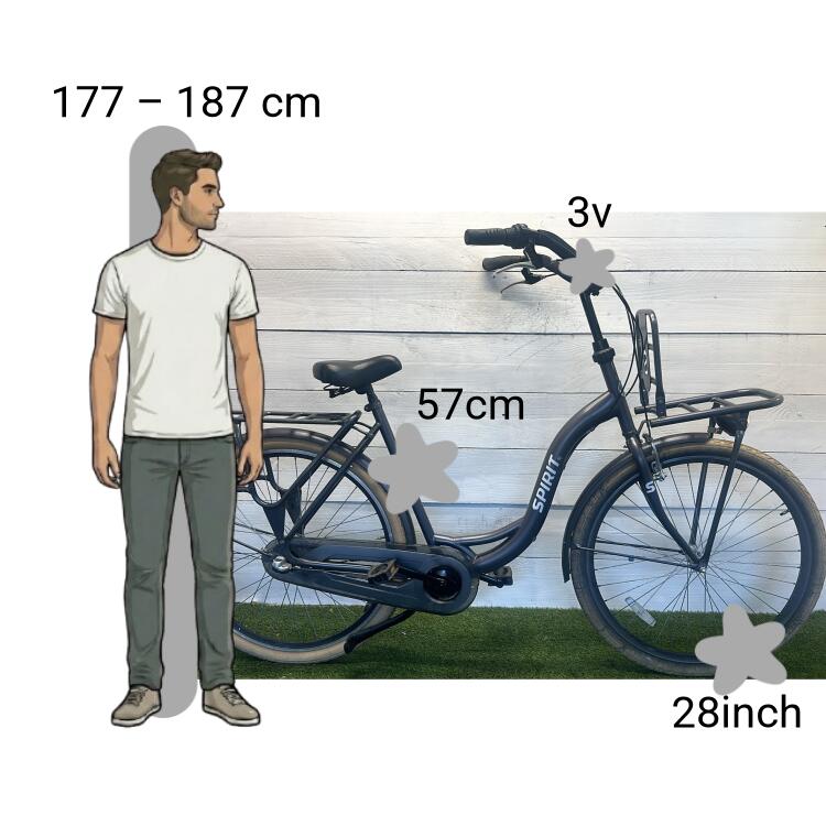 Bicicleta usada Spirit Moederfiets 2/4