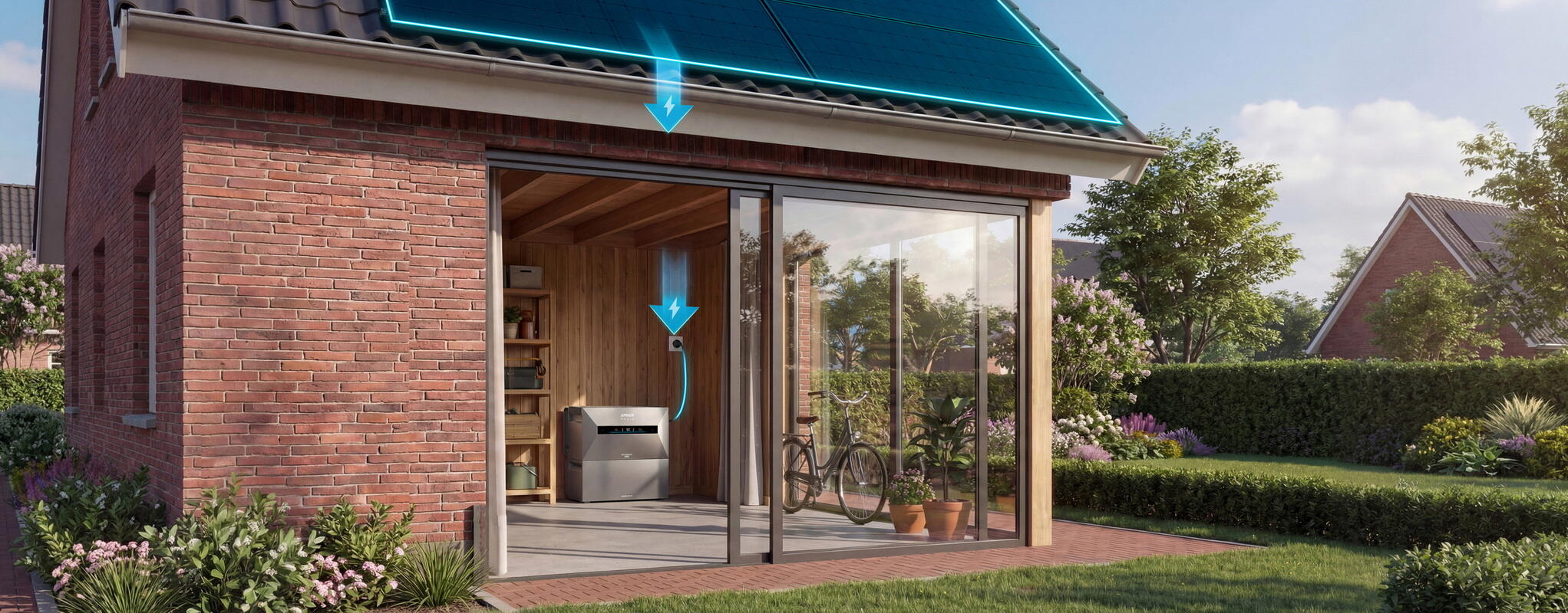 Kit Anker SOLIX Solarbank Max AC met Schuko-adapter en Smart Meter 1-fase 7/8