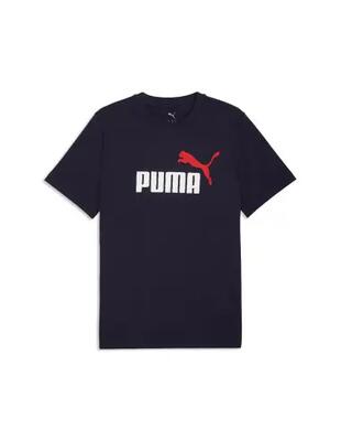 T-shirt PUMA Essentials 2 con logo n. 1 a colori.