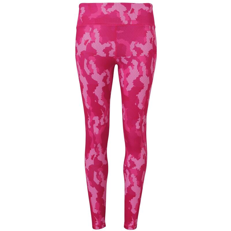 TriiDri Performance Hexoflage Leggings Damen Camo Hot Pink