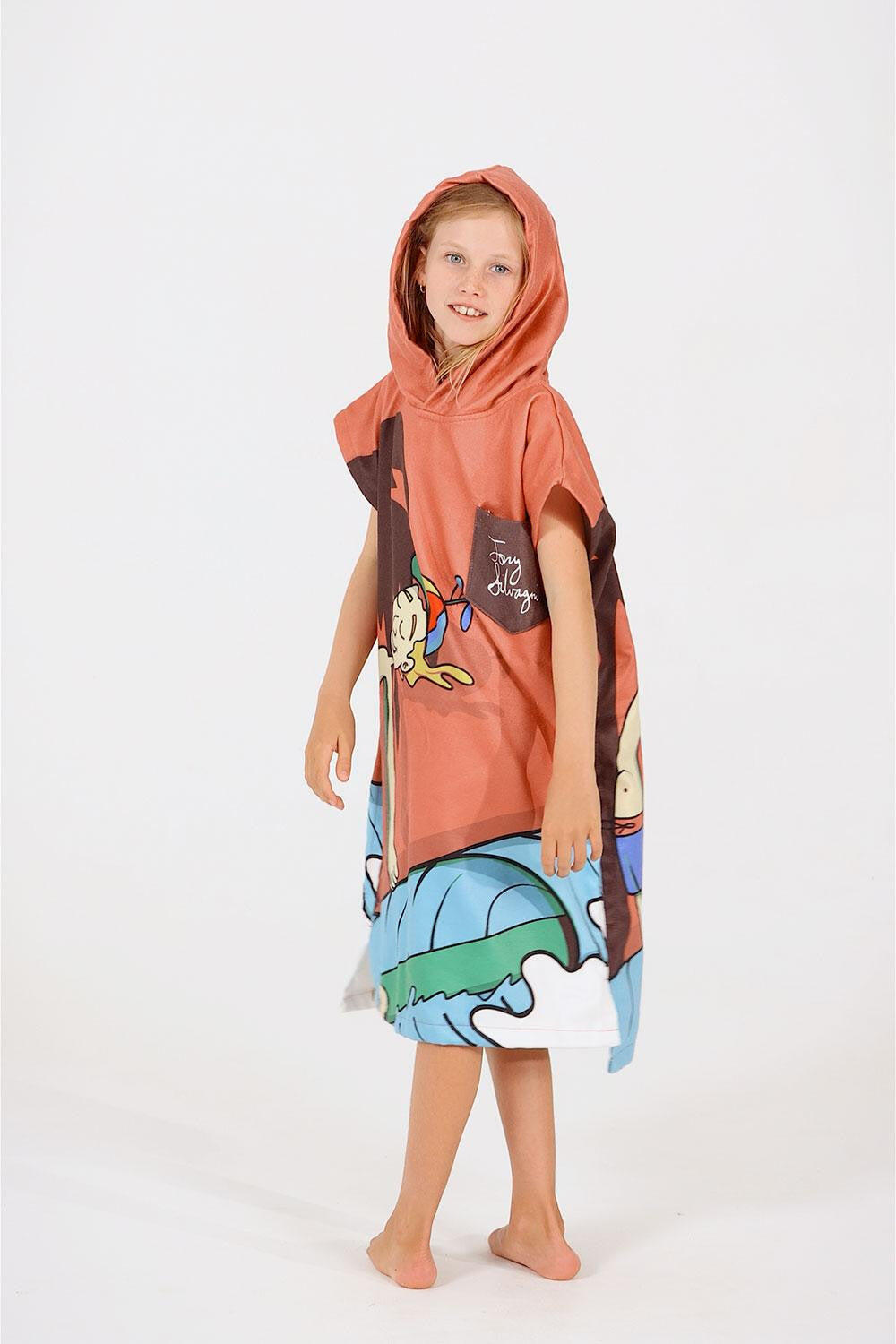 Poncho para trocar de roupa de surf infantil - Série Pro - Tony Silvagni 3/3