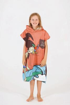 Poncho voor kinderen om zich om te kleden na het surfen - pro series - tony