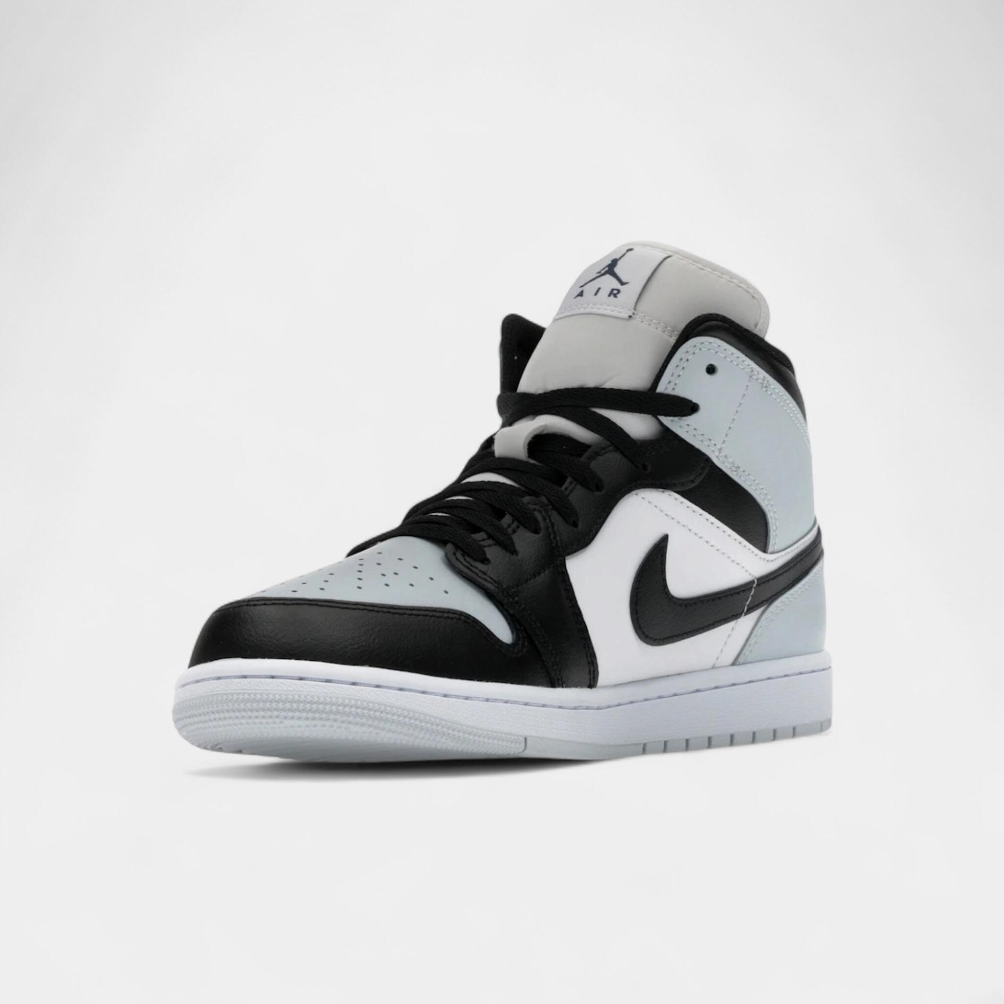 Jordan 1 Mid Black Aura Squadron Blue 3/4