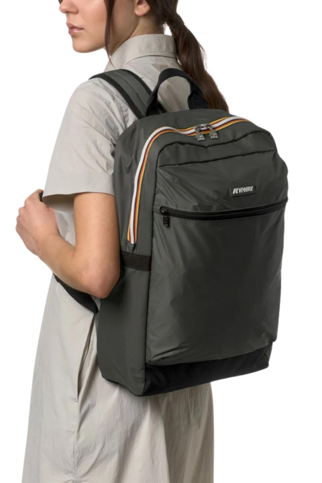 K-WAY – Herren-Rucksack Laon, Ripstop-Nylon in Dunkelblau, ONE SIZE 2/4