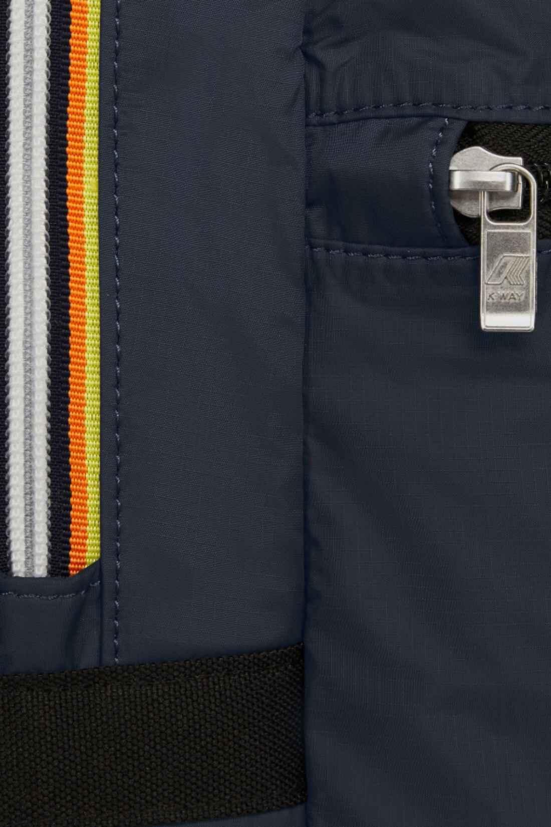 K-WAY Rucksack für Herren Laon – blaues Ripstop-Nylon, Einheitsgröße 3/3