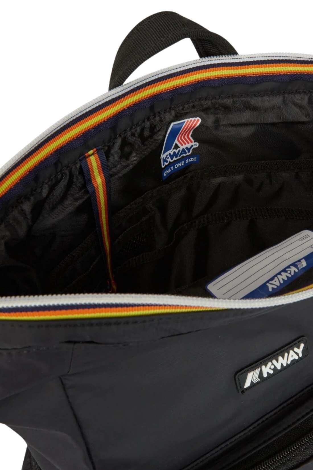 K-WAY Maizy Unisex-Rucksack aus Ripstop-Nylon in Schwarz, eine Größe 4/4