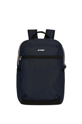 K-way rugzak voor mannen laon - blauw marineblauw ripstop-nylon, één maat