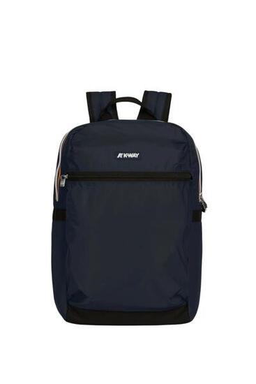 K-WAY Sac à dos homme Laon – nylon ripstop bleu marine, taille unique