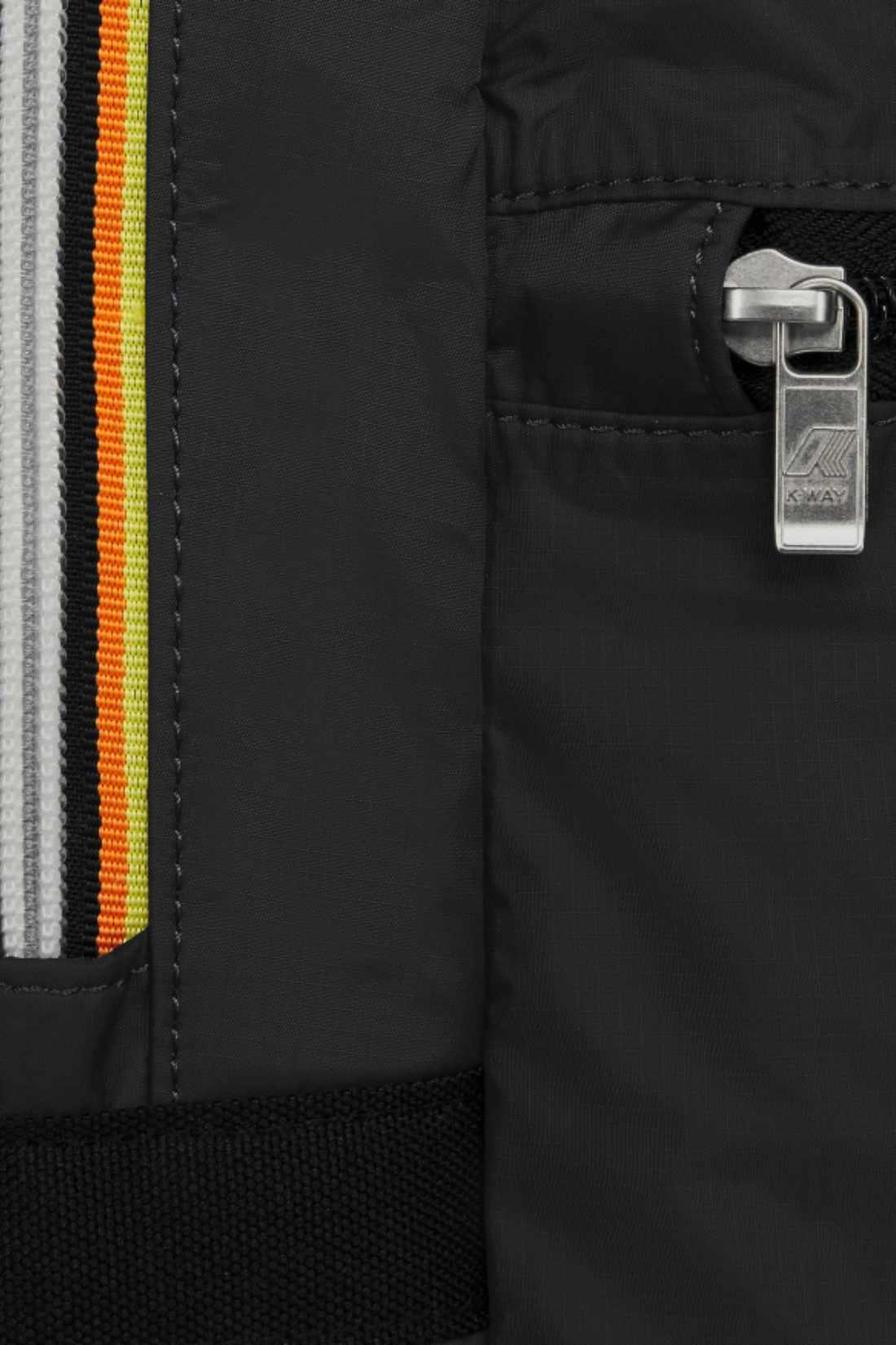 K-WAY Rucksack für Herren Laon aus Ripstop-Nylon schwarz, Einheitsgröße 3/3