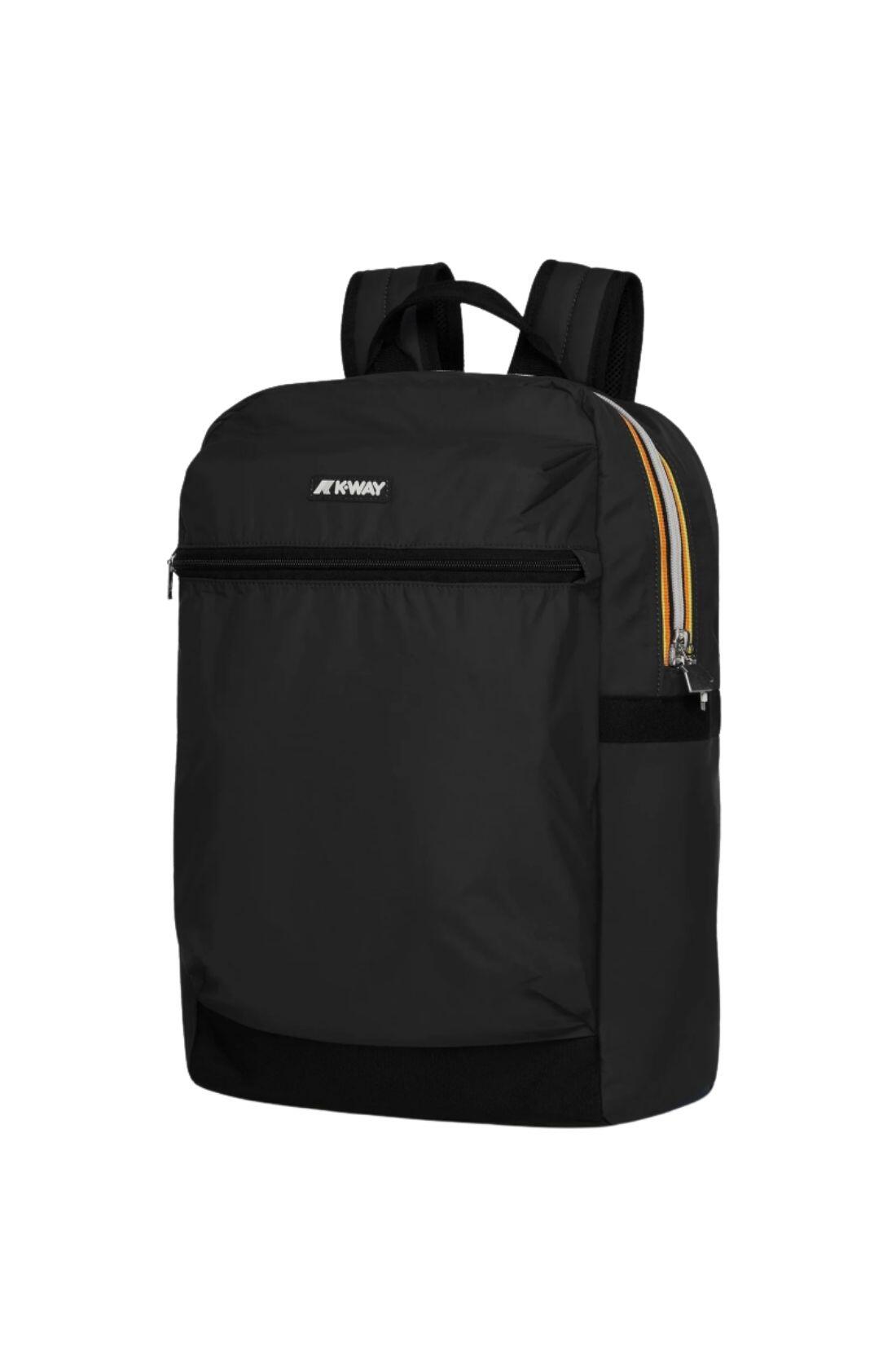 K-WAY Rucksack für Herren Laon aus Ripstop-Nylon schwarz, Einheitsgröße 2/3