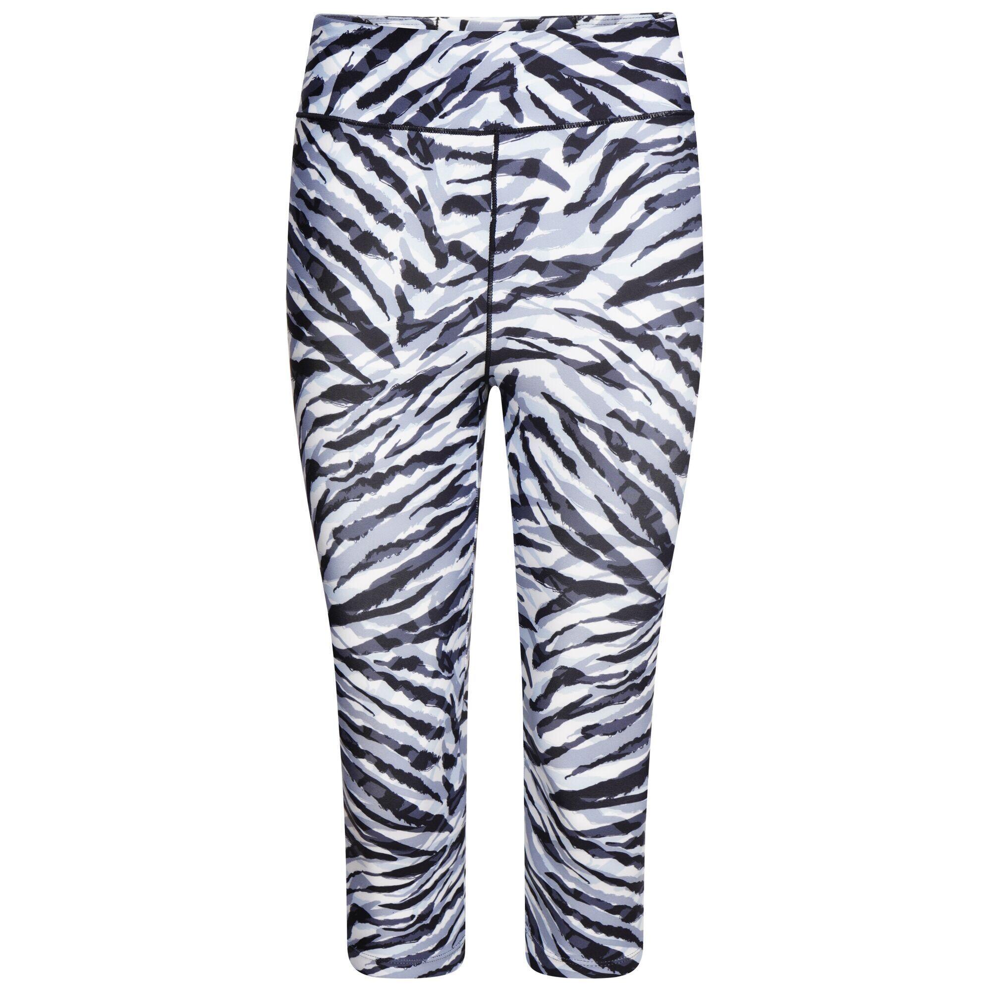 DARE 2B Womens/Ladies Influential Leggings (Black/White Zebra)