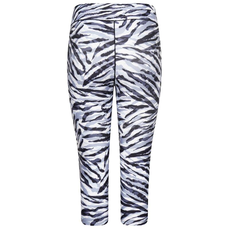einflussreiche Leggings Damen Schwarz/Weiß Zebra