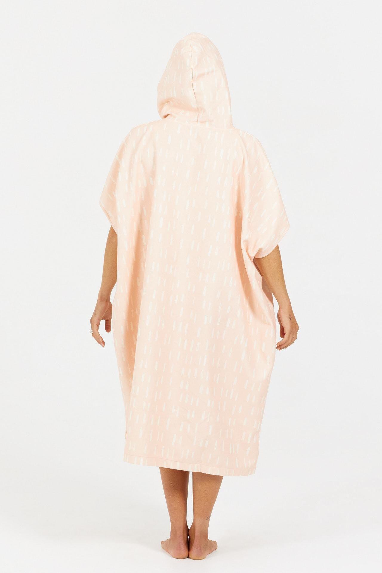 Poncho de surf para adultos - Tech Pocket - Tears of Pink 3/4