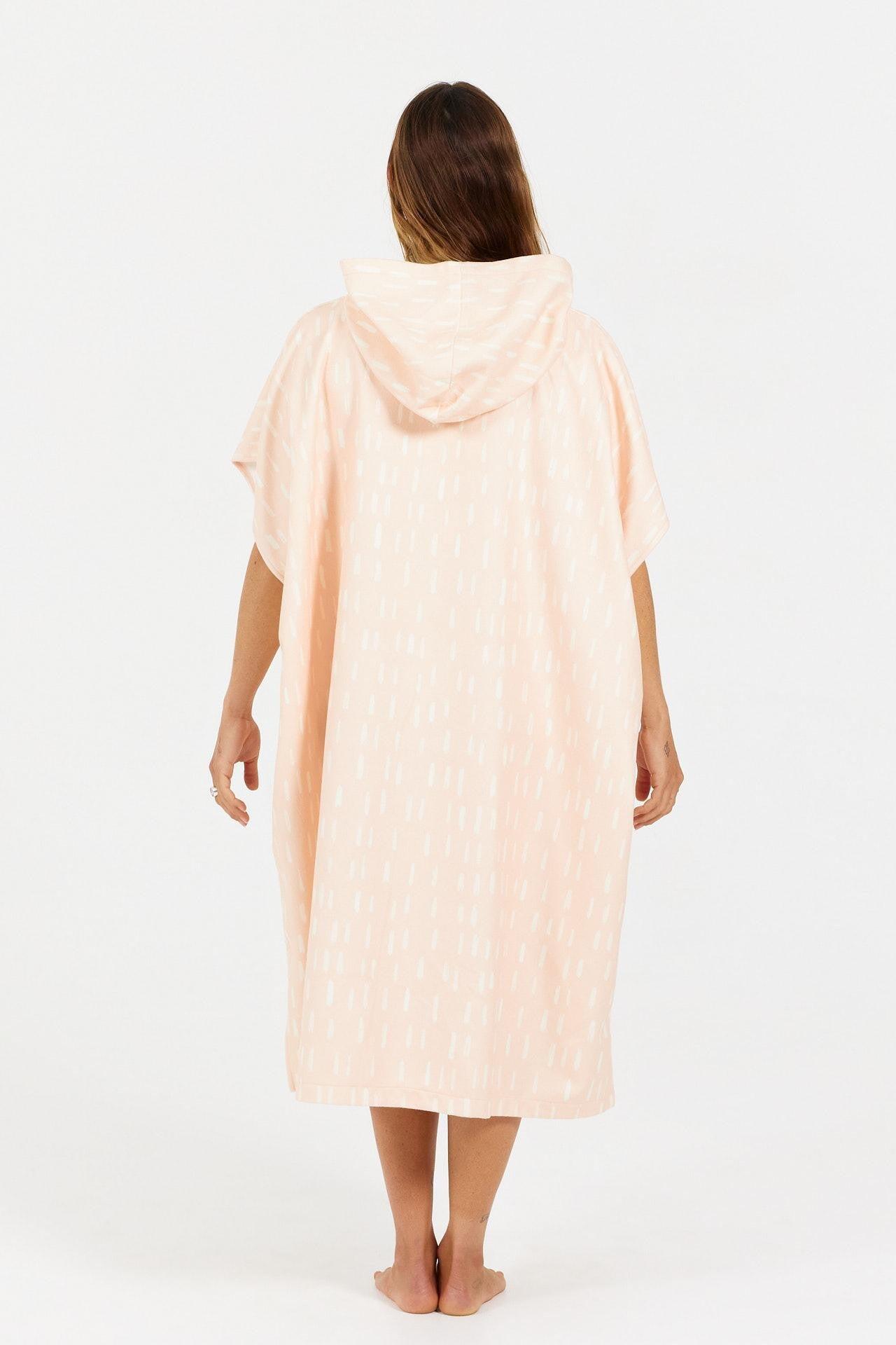 Poncho de surf para adultos - Tech Pocket - Tears of Pink 2/4