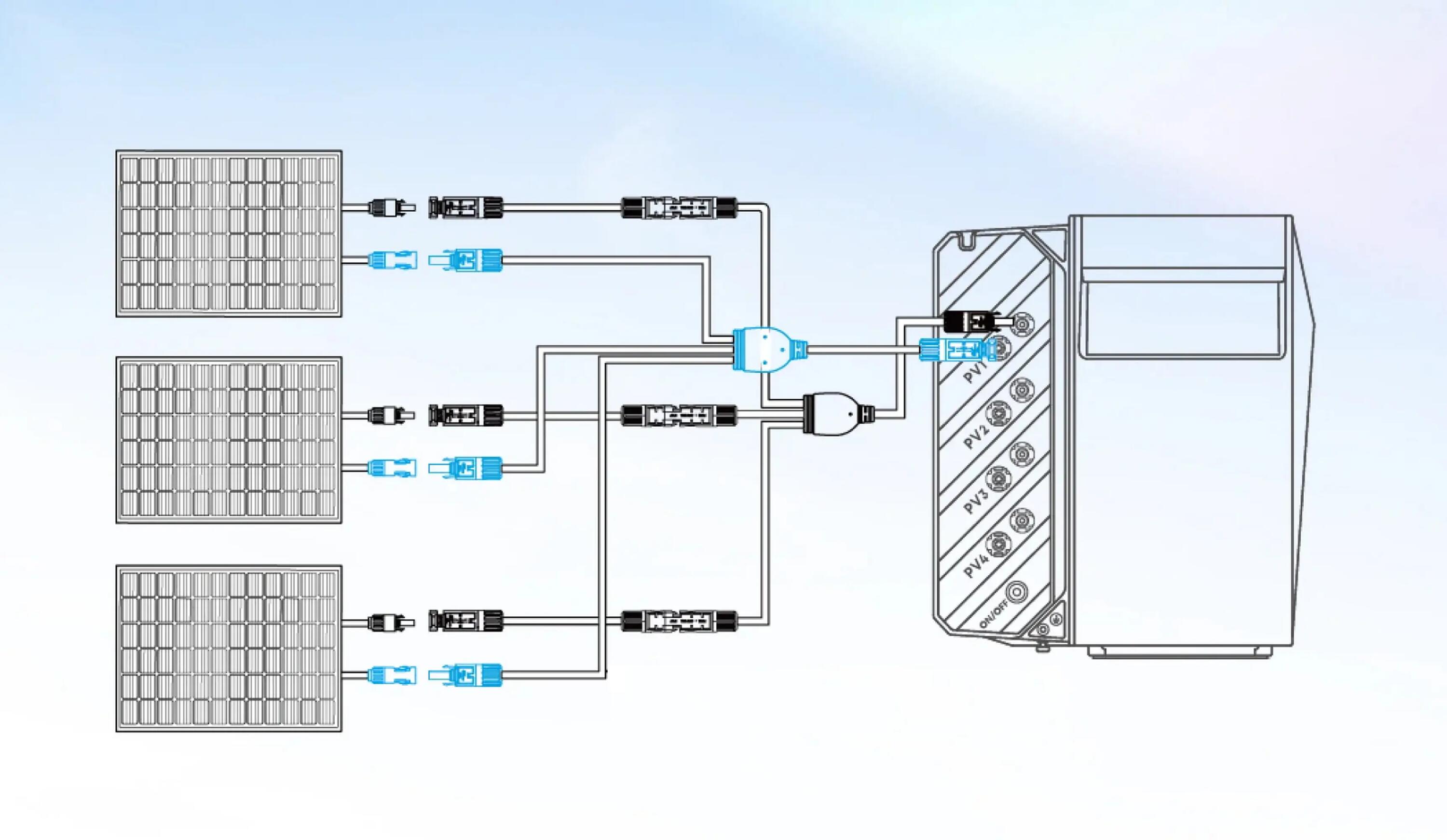 Anker SOLIX câble adaptateur photovoltaïque 3-en-1 2/9
